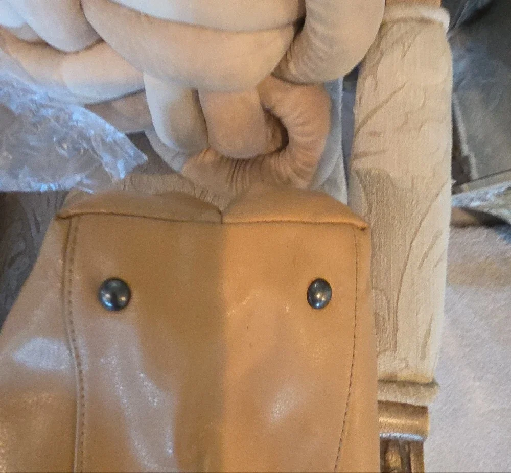 Tignanello Neutral Tan Leather Shoulder Bag